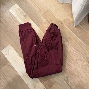 Lululemon Burgundy Jogger Pants